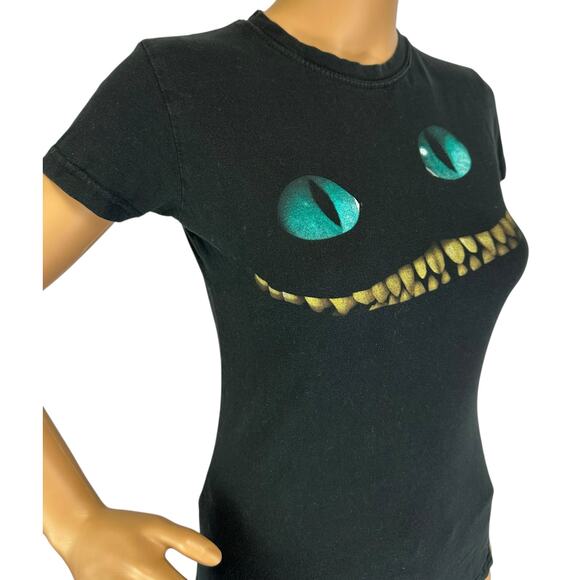 Disney Official 2010 Alice in Wonderland Cheshire Cat Shirt RARE Women's Size S - Picture 7 of 8